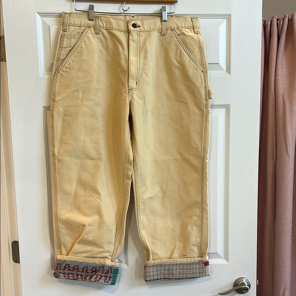 Tricia Fix Upcycled Carhartt Carpenter Jeans
